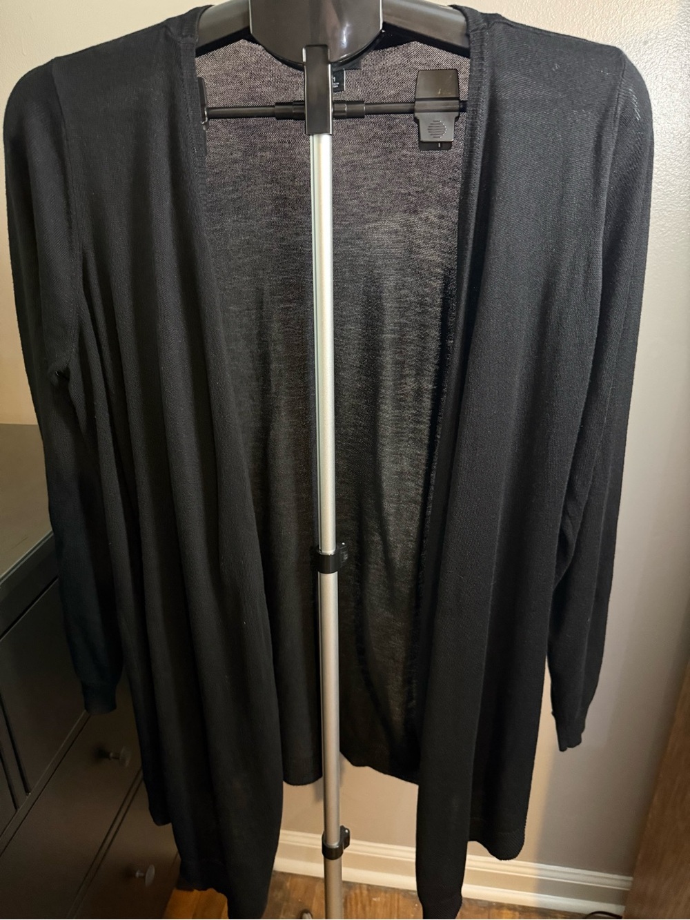 Torrid Black Lightweight Open Front Long Cardigan Size 1